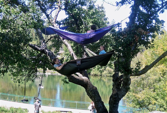 Relaxing in Drake Park